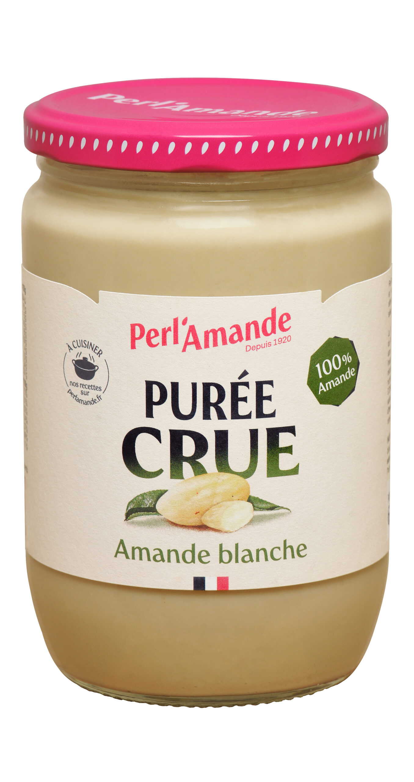 Perl'amande Amandelpuree Wit Glutenvrij Bio & Raw (630 gr)