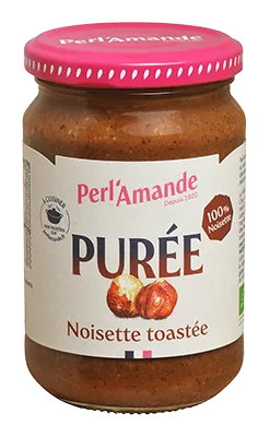 Perl'amande Hazelnootpuree Toasted Glutenvrij Bio & Raw (280 gr)