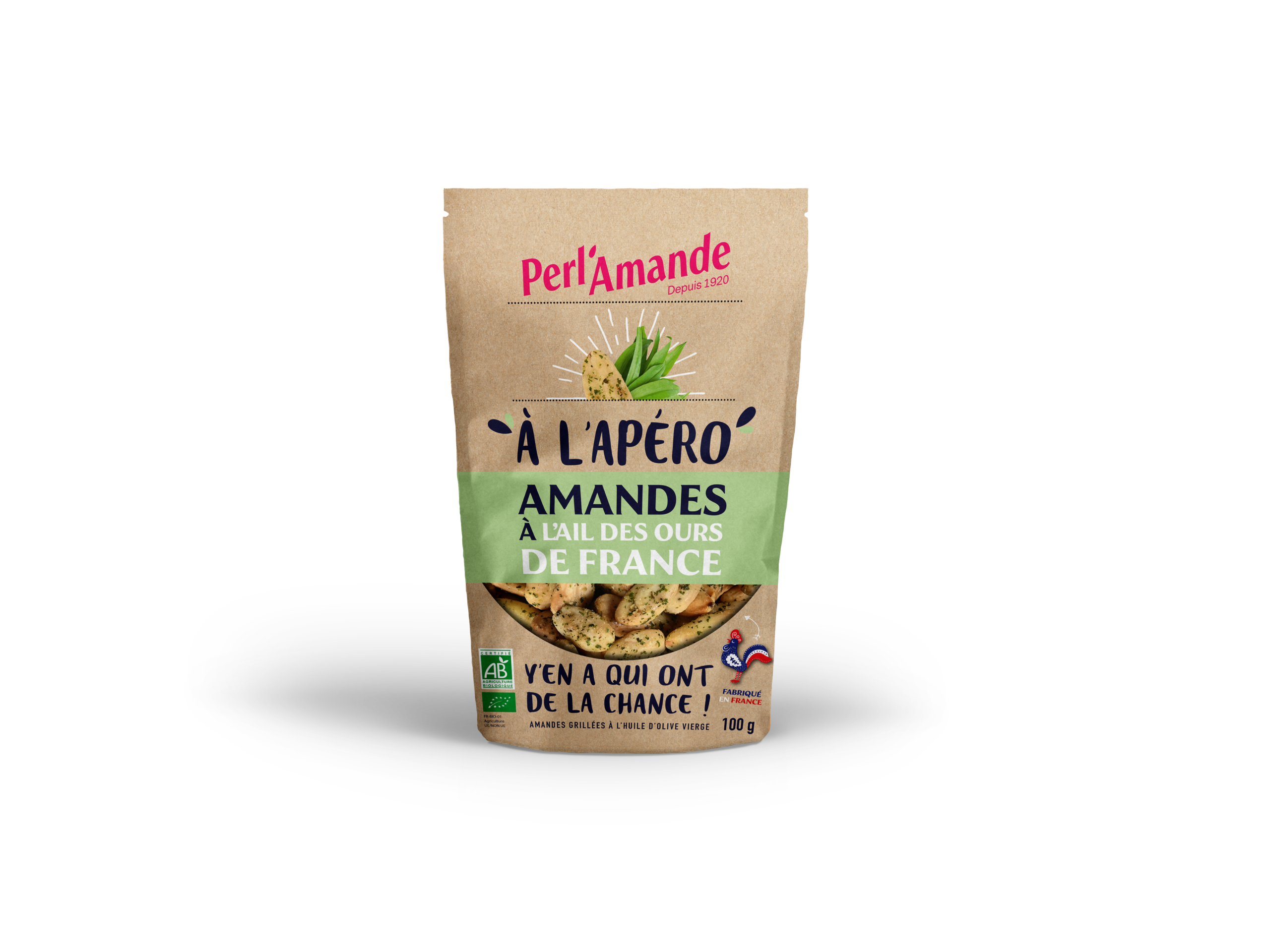 Perl'amande Geroosterde Amandelen met Knoflook Bio (100 gr)
