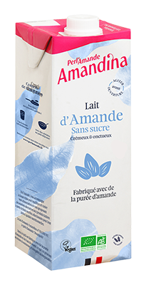 Perl'amande Amandelmelk Natuur Z.suiker Bio (1000 ml)