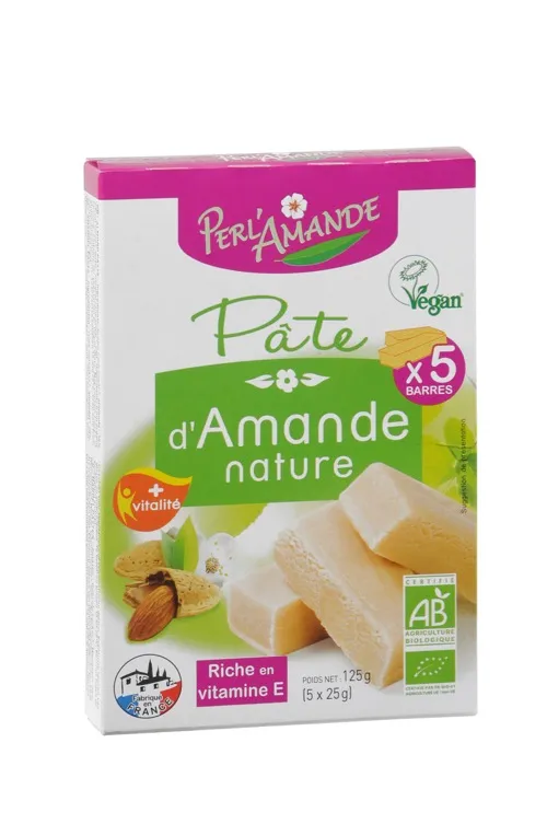 Perl'amande Amandelrepen Natuur Bio (5 x 25 gr)
