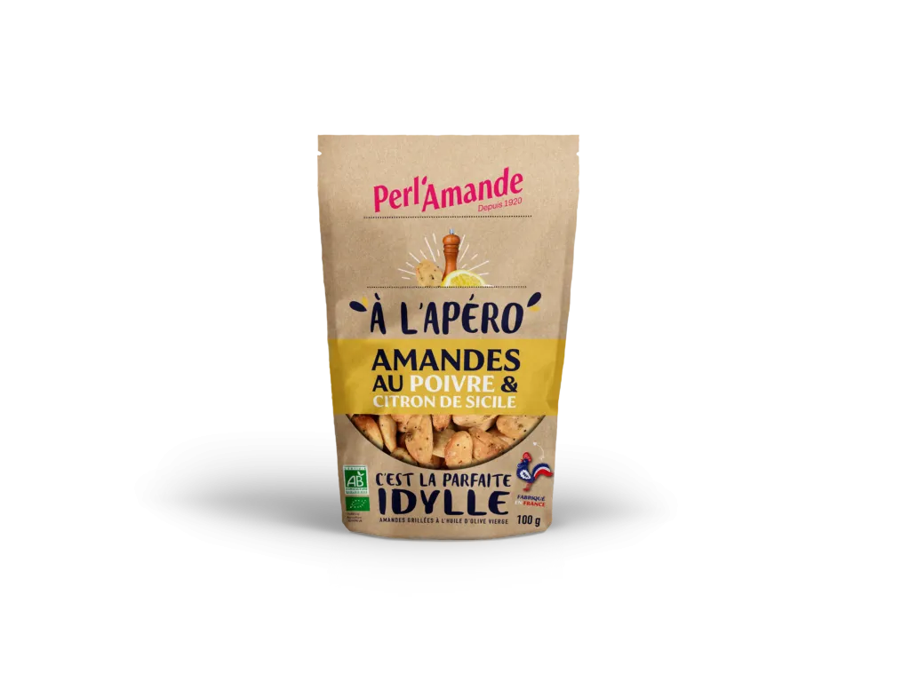 Perl'amande Geroosterde Amandelen met Citroen Bio (100 gr)
