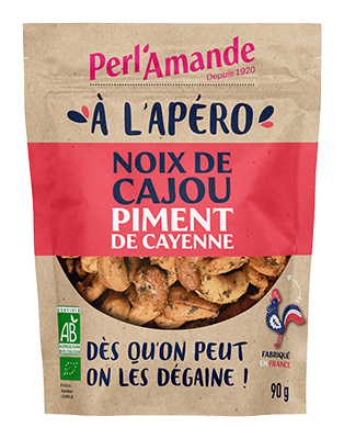 Perl'amande Geroosterde Cashews met Peper Bio (90 gr)