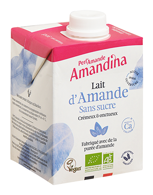 Perl'amande Amandelmelk Natuur Suikervrij Glutenvrij Bio (500 ml)