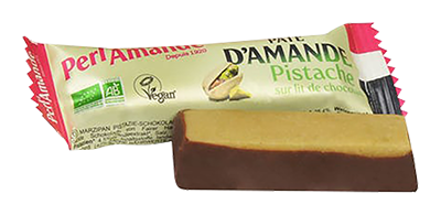 Perl'amande Amandelreep Pistache/choco Bio (25 gr)