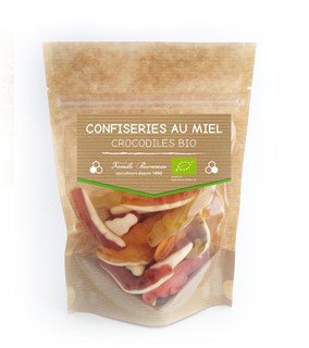 Perronneau Krokodil Snoepjes Bio (120 gr)