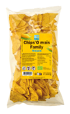 Pural Mais Tortilla Chips Nature Familypack Bio (200 gr)