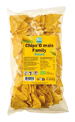 Pural Mais Tortilla Chips Nature Familypack Bio (200 gr)