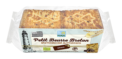 Pural Petit Beurre met Chocoladeschilfers Bio (220 gr)