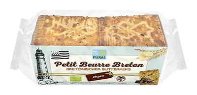 Pural Petit Beurre met Chocoladeschilfers Bio (220 gr)