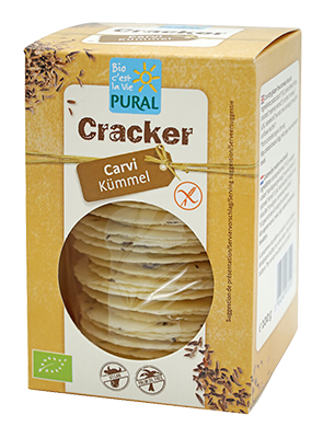 Pural Cracker Komijn/karwij Glutenvrij Bio (100 gr)