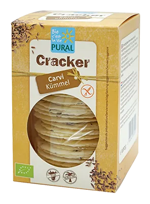 Pural Cracker Komijn/karwij Glutenvrij Bio (100 gr)