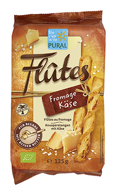 Pural Roomboterstengels met Kaas Bio (125 gr)