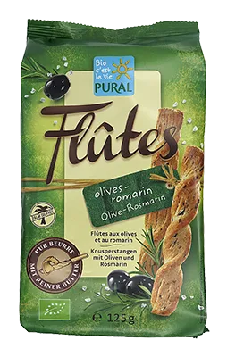 Pural Roomboterstengels met Olijven en Rozemarijn Bio (125 gr)