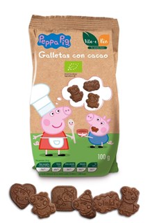 Pural Mini Koekjes Chocolade Peppa Pig Bio (100 gr)