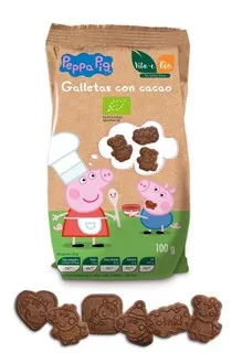 Pural Mini Koekjes Chocolade Peppa Pig Bio (100 gr)