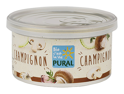 Pural Groentepaté Champignons Bio (125 gr)