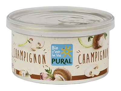 Pural Groentepaté Champignons Bio (125 gr)