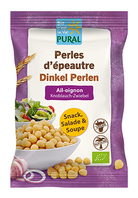Pural Speltparels met Ui en Knoflook Bio (125 gr)