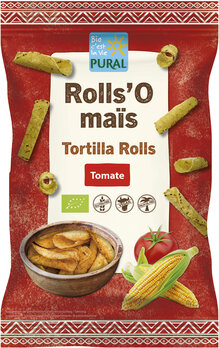 Pural Mais Tortilla Tomatenrolletjes Bio (125 gr)