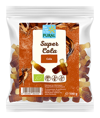 Pural Colaflesjes Snoep Bio (100 gr)