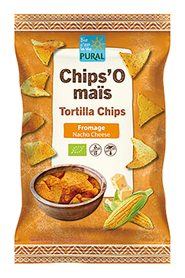 Pural Mais Tortilla Chips Nacho Kaas Bio (125 gr)