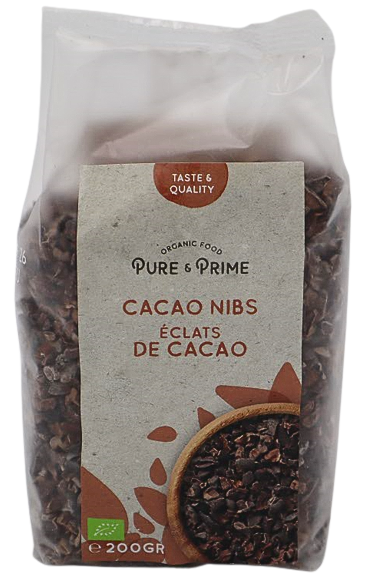 Pure & Prime Cacao Nibs Bio & Raw (200 gr)