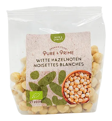 Pure & Prime Hazelnoten Wit Bio (200 gr)