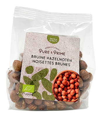 Pure & Prime Hazelnoten Bruin Bio (200 gr)