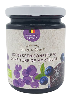 Pure & Prime Bosbessen Confituur Bio (270 gr)