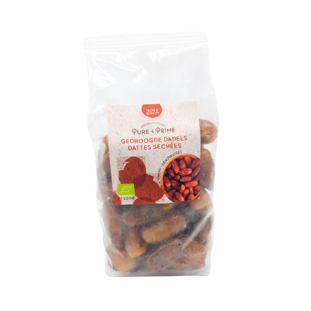 Pure & Prime Dadels zonder Pit Bio (500 gr)