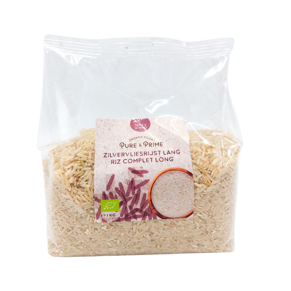 Pure & Prime Zilvervliesrijst Lang Bio (1000 gr)