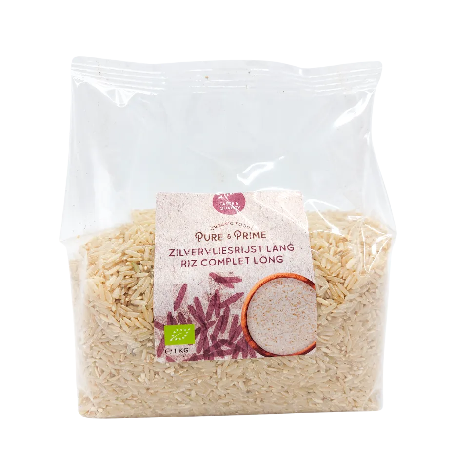 Pure & Prime Zilvervliesrijst Lang Bio (1000 gr)