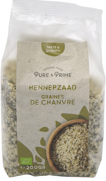 Pure & Prime Hennepzaad Gepeld Bio (200 gr)