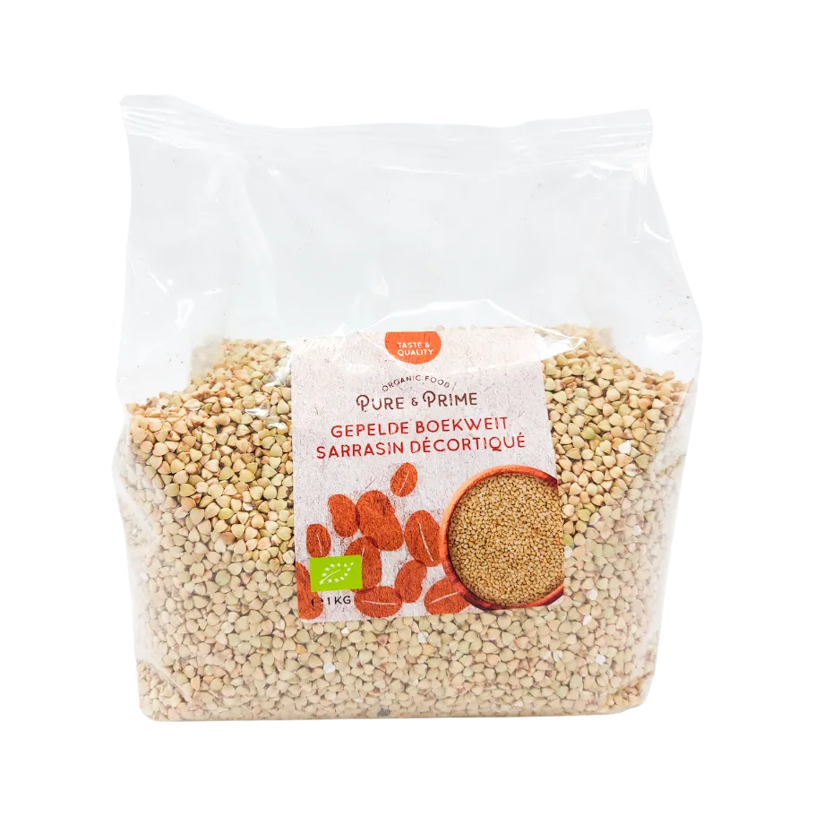 Pure & Prime Boekweit Gepeld Bio (1000 gr)