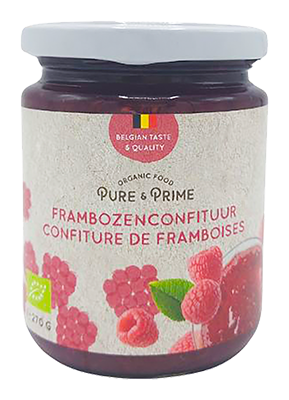 Pure & Prime Frambozen Confituur Bio (270 gr)