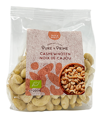 Pure & Prime Cashewnoten Bio (200 gr)