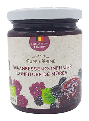 Pure & Prime Braambessen Confituur Bio (270 gr)