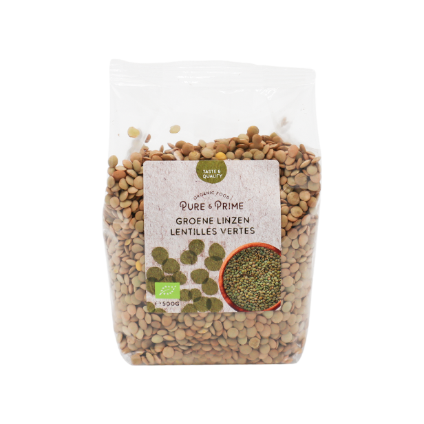 Pure & Prime Linzen Groen Bio (500 gr)