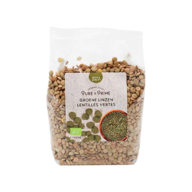 Pure & Prime Linzen Groen Bio (500 gr)