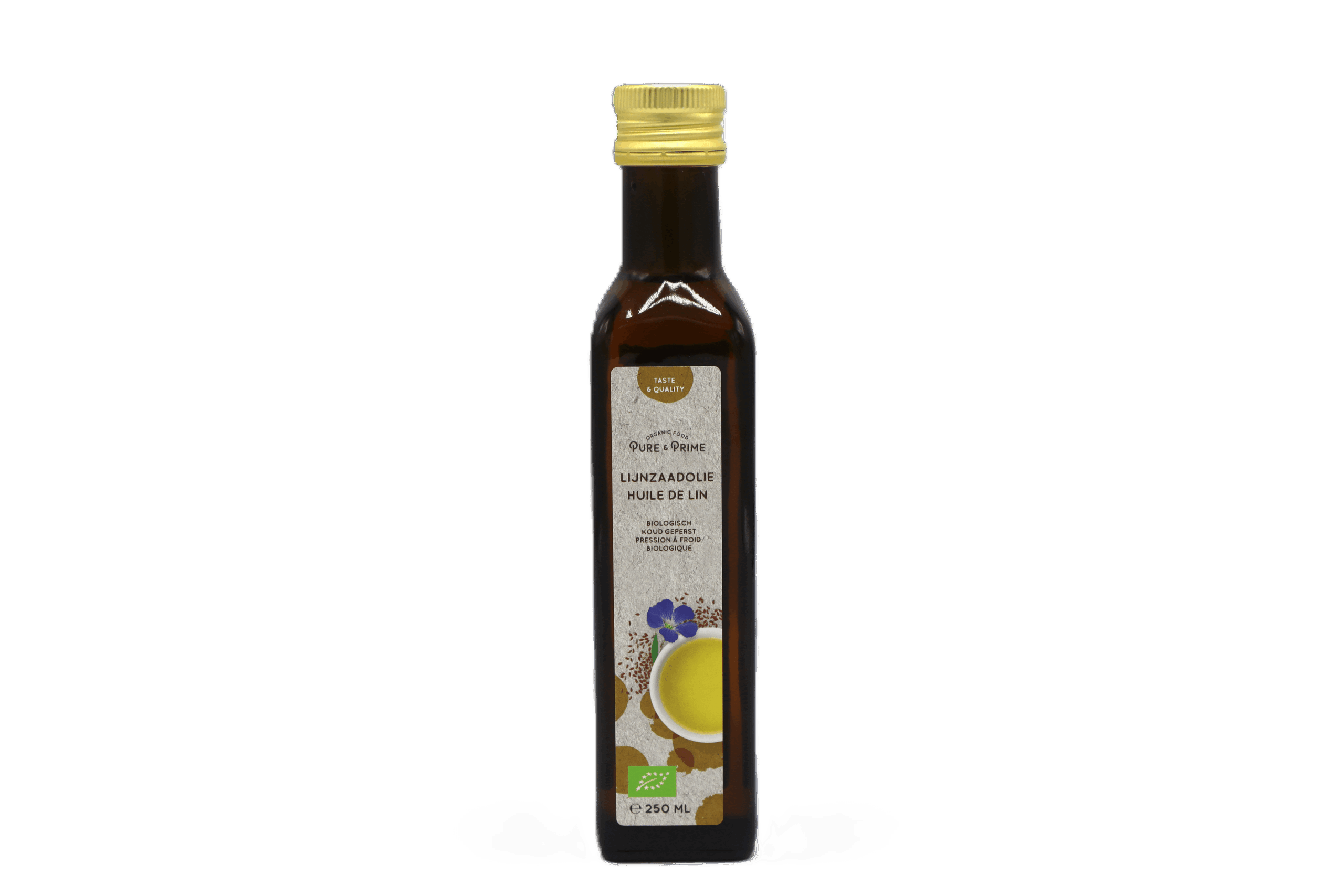 Pure & Prime Lijnzaadolie Bio (250 ml)
