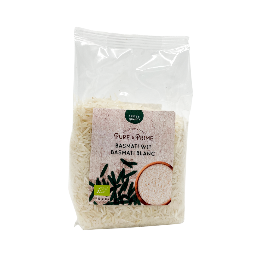 Pure & Prime Basmati Rijst Wit Bio (500 gr)