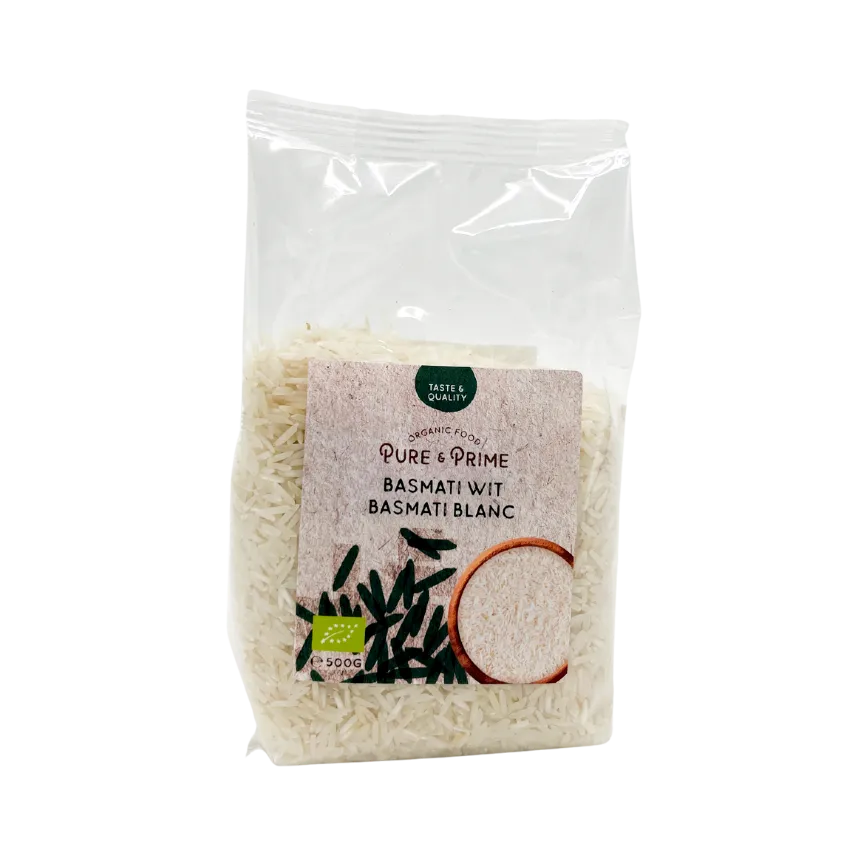 Pure & Prime Basmati Rijst Wit Bio (500 gr)