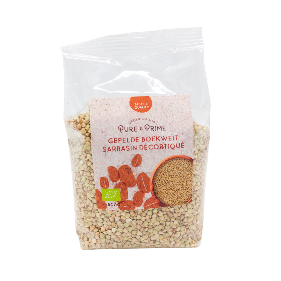 Pure & Prime Boekweit Gepeld Bio (500 gr)