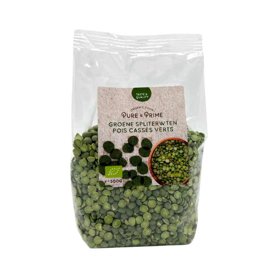 Pure & Prime Spliterwten Groen Bio (500 gr)