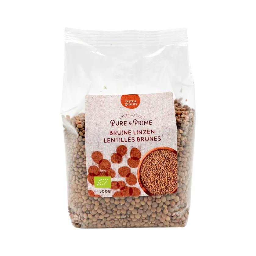 Pure & Prime Linzen Bruin Bio (500 gr)