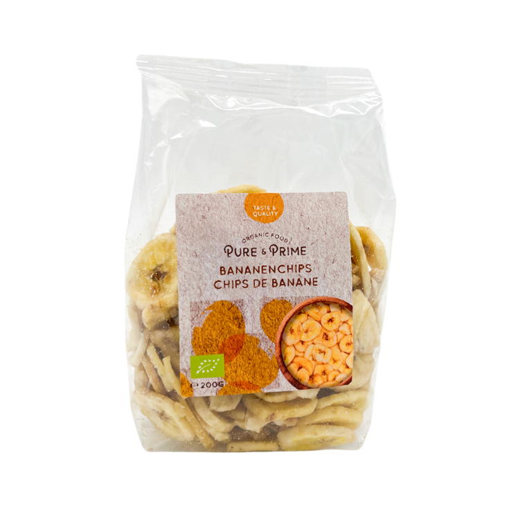 Pure & Prime Bananen Chips Bio (200 gr)