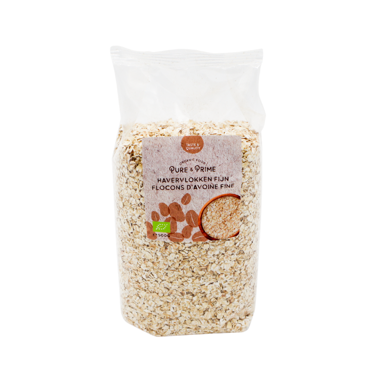 Pure & Prime Havervlokken Fijn Bio (500 gr)
