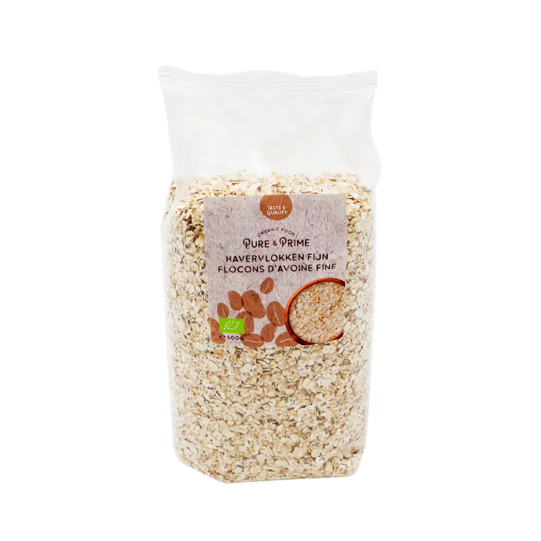 Pure & Prime Havervlokken Fijn Bio (500 gr)
