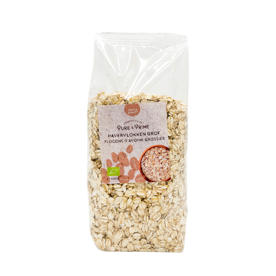 Pure & Prime Havervlokken Grof Bio (500 gr)